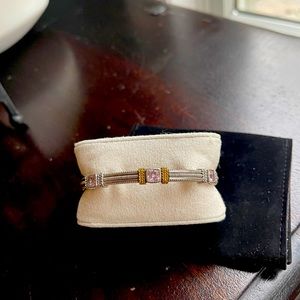 Judith Ripka Sterling 18k Pink Morganite Bracelet